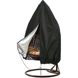 Egg Chair Covers with Zipper, Durable Large Wicker Egg Swing Chair Covers, Waterproof/Windproof Heavy Duty Weather