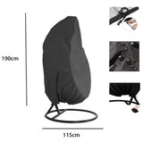 Egg Chair Covers with Zipper, Durable Large Wicker Egg Swing Chair Covers, Waterproof/Windproof Heavy Duty Weather