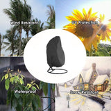 Egg Chair Covers with Zipper, Durable Large Wicker Egg Swing Chair Covers, Waterproof/Windproof Heavy Duty Weather