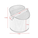 Knock Box, Stainless Steel Coffee Grounds Knock Box, With Removable Knock Bar and Non-Slip Rubber Base (Silver)