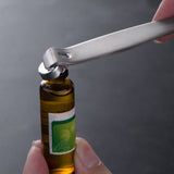2 Pcs Vial Decapper for Flip Vial Cap Stainless Steel Remover Oral Liquid Pharmacy Seal Opener Crimped Vial Cap Opener Bottle