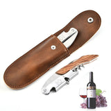 Corkscrew Wine Opener in a Gift Box. Bartender Corkscrew for Wine Bottles. Wine Key with Foil Cutter & Cap Remover. （2pcs）