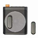 Wireless Lavalier Microphone Portable Voice Amplifier with 2 Mic, Rechargeable Speaker for Classroom, Meetings, Speeches