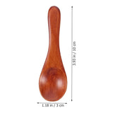 6Pcs Household Tea Scoops Coffee Wood Small Smooth Edge Kitchen Scoops