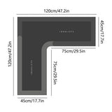 Kitchen Rug 47.2 In L Corner Absorbent Non Slip Quick Dry Machine Washable Corner Carpet Mat Cooking Sink Laundry Room Bathroom Bedroom Home Decor Apartment Hotel Kitchen Cooking Area Apartment Bath