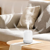 Home Humidifier 250ml Quiet Mist Diffuser for Bedroom Large Room Office 10x13.8cm Warm Mist Essential Oil Aroma Diffuser Adjustable Night Light Sleep Aid Air Quality