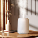 Home Humidifier 250ml Quiet Mist Diffuser for Bedroom Large Room Office 10x13.8cm Warm Mist Essential Oil Aroma Diffuser Adjustable Night Light Sleep Aid Air Quality