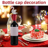 Zinc Alloy Crystal Bird Wine Bottle Stopper with Rubber Seal for Bar Wedding Party