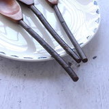 Set of 2 Brown Wooden Coffee Spoons, Stylish and , Perfect for Home, Catering, and Everyday Coffee Enjoyment