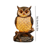 Realistic Owl Figurine Night Light, USB Powered Warm LED Table Lamp, Soft Eye-Friendly Lighting, Perfect Bedroom Garden Decor, Ideal Gift for Nature Enthusiasts and Owl Lovers
