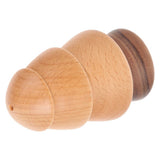 Beige Wooden Toothpick Holder Dustproof Moistureproof Storage Rectangular Home Decoration