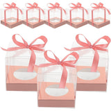 Small Bakery Boxes for Cake Wrapping, Mousse Cake Packaging Containers, Food Safe Dessert Boxes