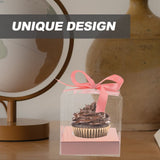 Small Bakery Boxes for Cake Wrapping, Mousse Cake Packaging Containers, Food Safe Dessert Boxes