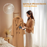 Electric Fabric Shaver & Lint Remover, Rechargeable Portable 3-Speed LED Digital Display Sweater Defuzzer for Clothes, Sofa, Bedding - Removes Lint, Hairball, Fuzz - Black
