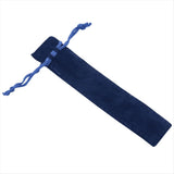 250 Pcs Blue Velvet Pen Pouch Sleeve Holder Single Pen Bag Case Pencil Bag