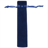 250 Pcs Blue Velvet Pen Pouch Sleeve Holder Single Pen Bag Case Pencil Bag