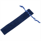 250 Pcs Blue Velvet Pen Pouch Sleeve Holder Single Pen Bag Case Pencil Bag