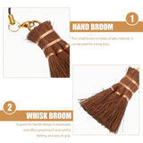 Coffee Palm Fiber Tea Ceremony Broom 1Set for Indoor Dusting