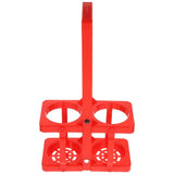 Rectangular Storage Rack Beer Tote Basket Plastic Red 1Pack