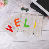 Welcome Back  Banner for School Party Office Rustic Multi Color Wall Hanging