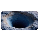 3D Optical Illusion Rug Realistic, 3D Rugs Optical Illusion, Trap Optical Illusion Bottomless Non-Slip Doormat, Great for Door Entrance, Bath, and Stair Zones (24x16inch)