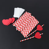 40 PCS Heart and Paper Straws Decorative Cocktail Drinking Straws for Graduation Party Decoration Supplies