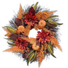 Fall Wreath 20’’ Autumn Front Door Wreath Harvest Wreath with Sunflower Pumpkins Berries Maple Leaves Daisies for Outside Indoor Home Wall Festival Thanksgiving Autumn Farmhouse Decor