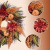 Fall Wreath 20’’ Autumn Front Door Wreath Harvest Wreath with Sunflower Pumpkins Berries Maple Leaves Daisies for Outside Indoor Home Wall Festival Thanksgiving Autumn Farmhouse Decor