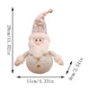 Christmas Table Decorations, 9 Inch Lighted Plush Snowmen Figurines, Light Up Snowman Holiday Present, Battery Operated Xmas Gifts Winter Tabletop Ornaments Dinner Party Supplies