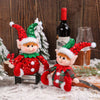 Christmas Elf Decorations Dolls Mini Plush Figurines Packed in Box Soft Stuffed Holiday Ornaments Cute Christmas Elf Sitting Doll Window Ornaments Sequined Hat Doll Decoration