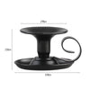 Retro Iron Taper Candle Holder Set of 2, Candlestick Holders Candlelight Stand with Handle Simple Ring Candle Stick Holder for Wedding Dinning Party Dinning Home Events Desktop Table Decor