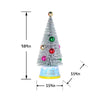 Mini Christmas Tree, 9.8 Inches Artificial Tabletop Christmas Tree LED Lights, Table Small Xmas Tree with Christmas Ball Ornaments for Table Top Christmas Tree Decorations
