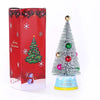Mini Christmas Tree, 9.8 Inches Artificial Tabletop Christmas Tree LED Lights, Table Small Xmas Tree with Christmas Ball Ornaments for Table Top Christmas Tree Decorations