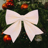 Gold Glitter Wired Ribbon Bows with Twist Tie 10" Premade Metallic Christmas Bows for Gift Wrapping, Wreath, Garland, Holiday Crafts Party Home Outdoor Christmas Tree Decorations