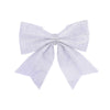 Silver Christmas Bow Wreaths Bows, Christmas Tree Bow Glitter, Xmas Decorative Bows Sequin Bow Ties for Home Ornament Decoration, Christmas Party, Gift Wrapping Decors
