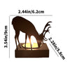 Rustic Metal Deer Forest Stroll Accent Lamp - Charming Woodland Cabin Home Decor with a Majestic Wildlife Theme - Forest Decorative Light - Great for Bedrooms and Bathrooms