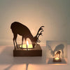Rustic Metal Deer Forest Stroll Accent Lamp - Charming Woodland Cabin Home Decor with a Majestic Wildlife Theme - Forest Decorative Light - Great for Bedrooms and Bathrooms