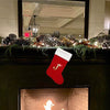 18 Inch Large Monogram Stocking Red Christmas Initial Letter J Cable Knit Stockings with White Cuffs Cute Xmas Alphabet Decorations for Home Family Fireplace Hanging Gifts DIY Decor