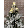 Triple Tree Topper | Candle Holder Tree Topper | Tree Topper Base Holder | Unique Christmas Tree Topper for Candles | Black Candelabra Tree Topper Stand with 3 Levels to Display Candles