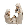 Miniature Holy Family Nativity Figurine - Hand Painted Joseph Mary Religious Figurine with Baby Jesus for Christmas Indoor Tabletop Nativity Scene Decoration, 2.3