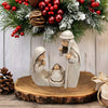 Miniature Holy Family Nativity Figurine - Hand Painted Joseph Mary Religious Figurine with Baby Jesus for Christmas Indoor Tabletop Nativity Scene Decoration, 2.3