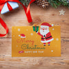10 Pack Foiled & Glittery Christmas Cards with Envelopes & Stickers, Santa Printed Message Inside Christmas Cards Bulk, 4x6in Merry Christmas Card, Boxed Christmas Cards with Envelopes