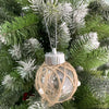 6Pcs Christmas Ball Ornaments 60mm Large Shatterproof Clear Plastic Boho Farmhouse Neutral Rustic Christmas Ornaments Hanging Christmas Tree Decorations Ornaments Set Xmas Party Home Decor