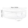Clear Plastic Christmas Wreath Storage Container 24 "Double Zipper Handling, Strong And Practical, Protect Flowers From Harm
