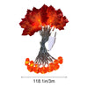 Maple Leaf Pumpkin Lantern String Halloween Pumpkin Decorative Lantern String Thanksgiving Maple Leaf Lantern