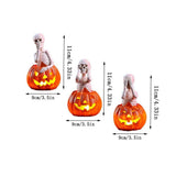 Decorative Pumpkin Jack O Lantern Tabletop Light, LED Jack O Lantern Lights Battery Powered, Pumpkin Lights Battery Operated for Halloween Spooky