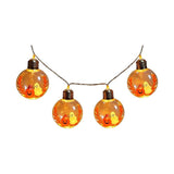 10 LED Spooky Halloween Lightses Theme Glowing Lamp, Ghost Pumpkin Battery Operated String Lights Bright Set, for Halloween Lights Indoor