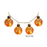 10 LED Spooky Halloween Lightses Theme Glowing Lamp, Ghost Pumpkin Battery Operated String Lights Bright Set, for Halloween Lights Indoor