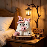 Cute Ghosted Halloween Home Decor, Halloween Ghost Decorations Gifts for Adults, Ghosts Halloween Decor for Tabletop Shelf