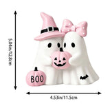 Cute Ghosted Halloween Home Decor, Halloween Ghost Decorations Gifts for Adults, Ghosts Halloween Decor for Tabletop Shelf